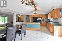 Kitchen/dining room; cathedral ceilings. - 