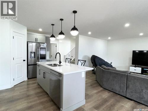 222 Nightingale Road, Saskatoon, SK - Indoor Photo Showing Kitchen With Double Sink With Upgraded Kitchen