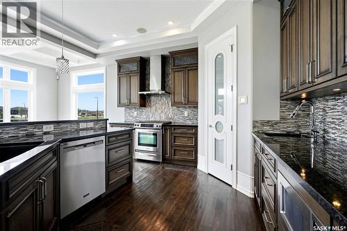 138 Flegel Court, Saskatoon, SK - Indoor Photo Showing Kitchen With Upgraded Kitchen