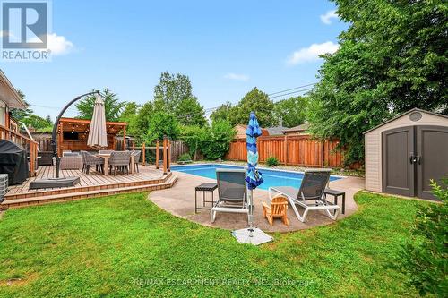 715 Drury Lane, Burlington, ON - Outdoor With In Ground Pool With Backyard