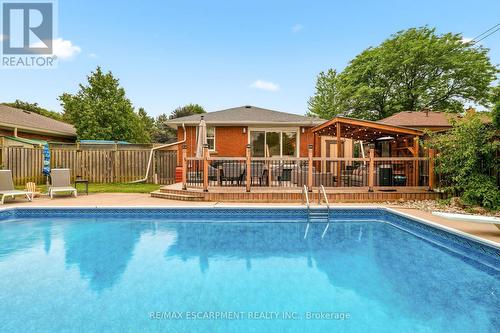 715 Drury Lane, Burlington, ON - Outdoor With In Ground Pool With Deck Patio Veranda With Backyard
