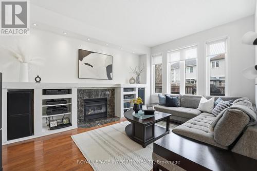 46 Catterick Crescent, Ottawa, ON - Indoor Photo Showing Living Room With Fireplace