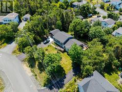 Aerial view of private treed 0.5+ acre lot - 