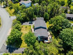 Side of house with private 0.5 acre treed lot - 