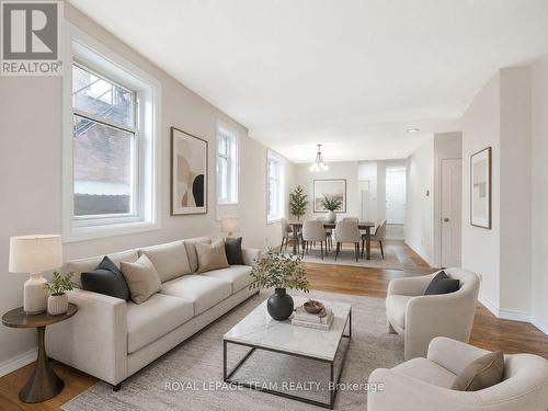 Virtually Staged - 301 Somerset Street E, Ottawa, ON - Indoor Photo Showing Living Room