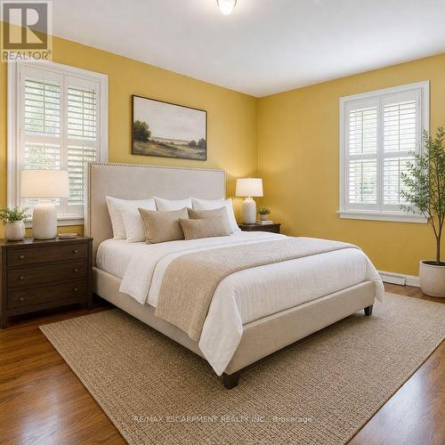 VIRTUALLY STAGED - 1273 Clarkson Road N, Mississauga, ON - Indoor Photo Showing Bedroom