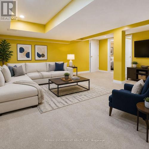 VIRTUALLY STAGED - 1273 Clarkson Road N, Mississauga, ON - Indoor Photo Showing Living Room