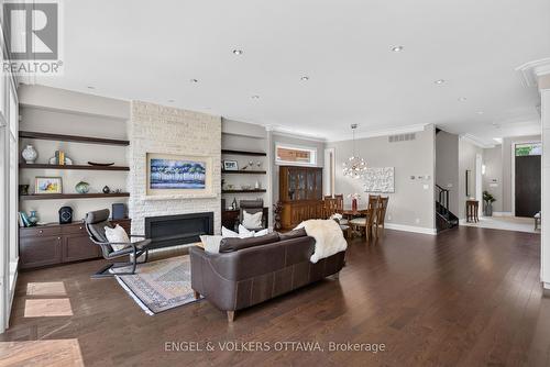 64 Helena Street, Ottawa, ON - Indoor Photo Showing Living Room With Fireplace