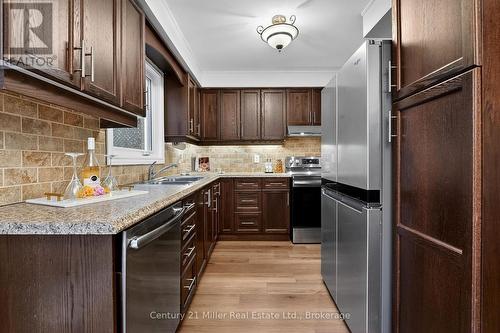 2451 Malcolm Crescent, Burlington (Brant Hills), ON - Indoor Photo Showing Kitchen With Stainless Steel Kitchen With Double Sink