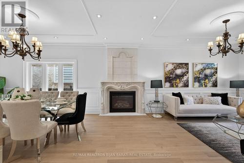 291 Byng Avenue, Toronto, ON - Indoor Photo Showing Dining Room With Fireplace