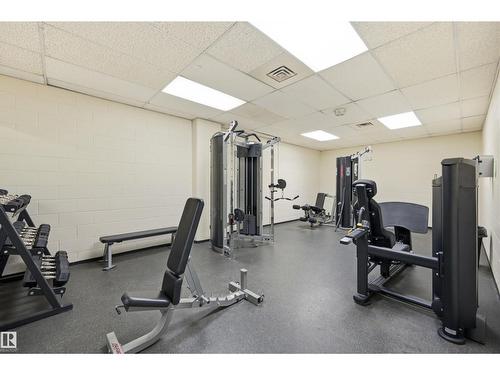 #1101 10149 Saskatchewan Dr Nw, Edmonton, AB - Indoor Photo Showing Gym Room