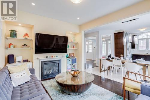 36 Platform Crescent, Brampton, ON - Indoor Photo Showing Living Room With Fireplace