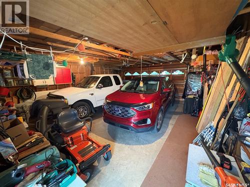 206 March Avenue E, Langenburg, SK - Indoor Photo Showing Garage