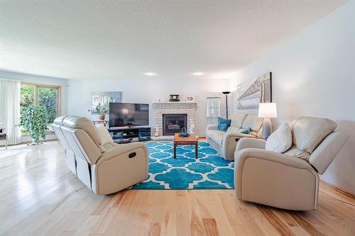 95 2Nd Avenue Ne, Teulon, MB - Indoor Photo Showing Living Room With Fireplace