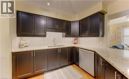 555 Chablis Drive Unit# 12, Waterloo, ON - Indoor Photo Showing Kitchen With Double Sink