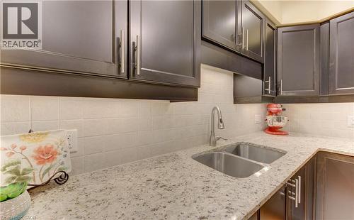 555 Chablis Drive Unit# 12, Waterloo, ON - Indoor Photo Showing Kitchen With Double Sink