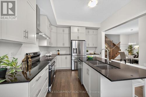 67 Starfire Crescent, Hamilton, ON - Indoor Photo Showing Kitchen With Double Sink With Upgraded Kitchen