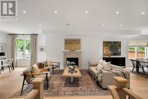 31 Woodlawn Avenue, Ottawa, ON - Indoor Photo Showing Living Room With Fireplace