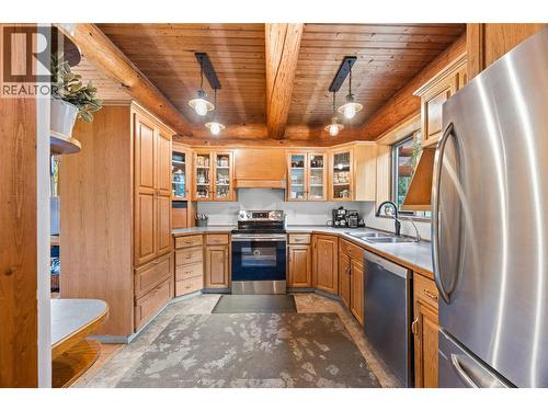 10737 Highway 33 E, Kelowna, BC - Indoor Photo Showing Kitchen With Stainless Steel Kitchen With Double Sink