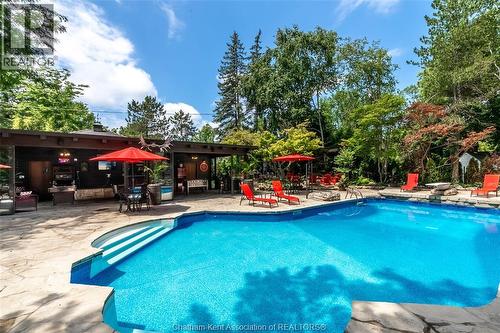 3 Pine Crest Road, Chatham, ON - Outdoor With In Ground Pool With Deck Patio Veranda With Backyard