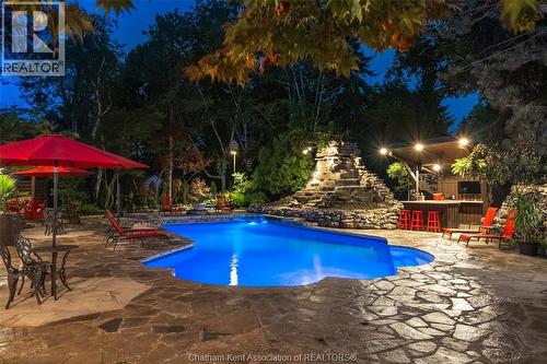 3 Pine Crest Road, Chatham, ON - Outdoor With In Ground Pool With Deck Patio Veranda With Backyard