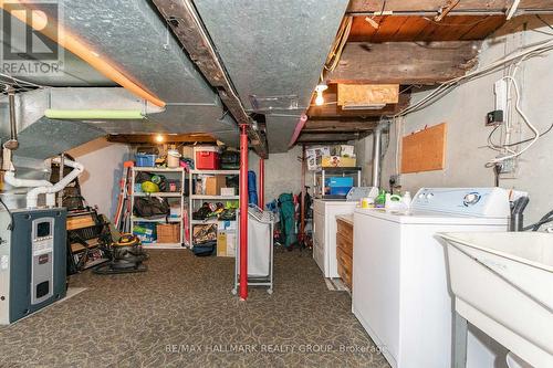 Basement; Laundry & Storage - 53 Louisa Street, Ottawa, ON - Indoor Photo Showing Laundry Room