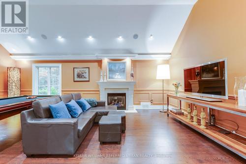 11 Country Club Drive, Toronto, ON - Indoor Photo Showing Living Room With Fireplace