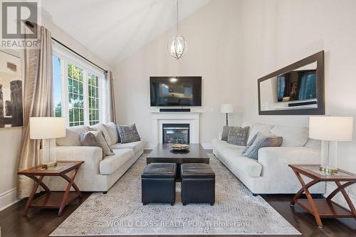 436 Cusick Circle, Milton, ON - Indoor Photo Showing Living Room With Fireplace