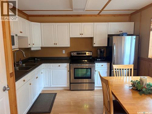Joanette Dr Cabin, Leask Rm No. 464, SK - Indoor Photo Showing Kitchen With Double Sink