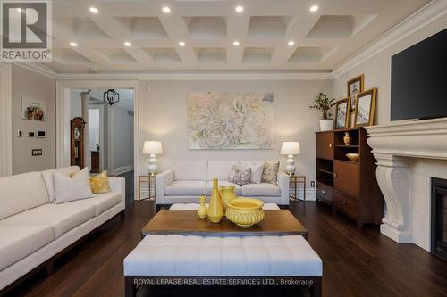 1165 Garden Road, Mississauga, ON - Indoor Photo Showing Living Room With Fireplace