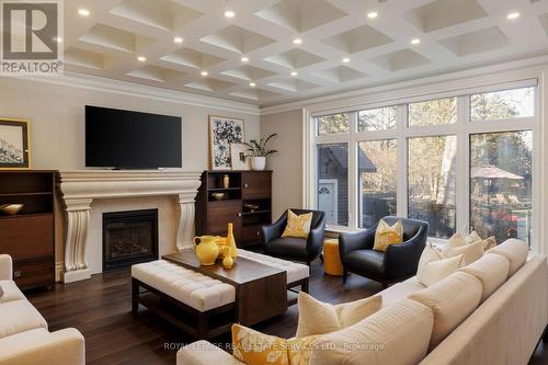 1165 Garden Road, Mississauga, ON - Indoor Photo Showing Living Room With Fireplace