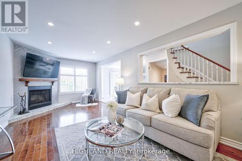3591 Copernicus Drive, Mississauga, ON - Indoor Photo Showing Living Room With Fireplace