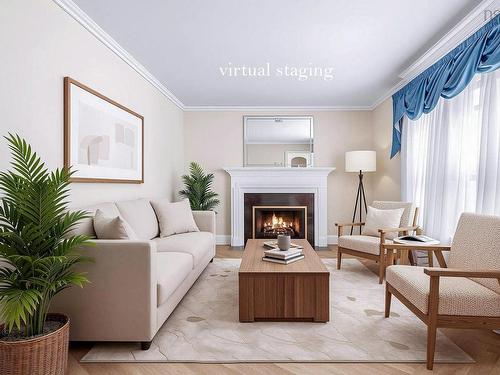 2575 Connaught Avenue, Halifax Peninsula, NS - Indoor Photo Showing Living Room With Fireplace