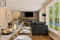 Dining Room and Greatroom Overlooking the Lake - 