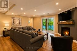 Walkout Finished Basement with Fireplace - 