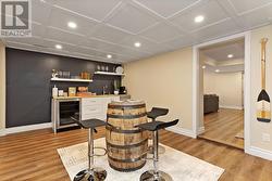 Finished Basement Wet Bar and Games Room - 