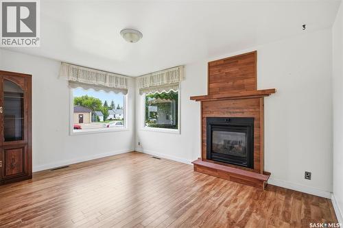 525 Kirby Street, Bruno, SK - Indoor Photo Showing Living Room With Fireplace