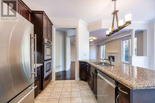 2 Wall Ovens - 555 Kingsfield Loop, Oshawa, ON - Indoor Photo Showing Kitchen With Stainless Steel Kitchen With Double Sink