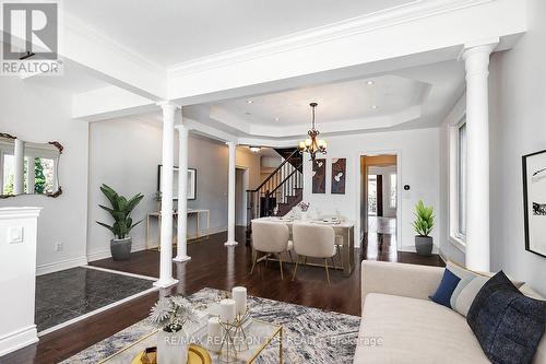 Dining Room with Coffered Ceilings - 555 Kingsfield Loop, Oshawa, ON - Indoor