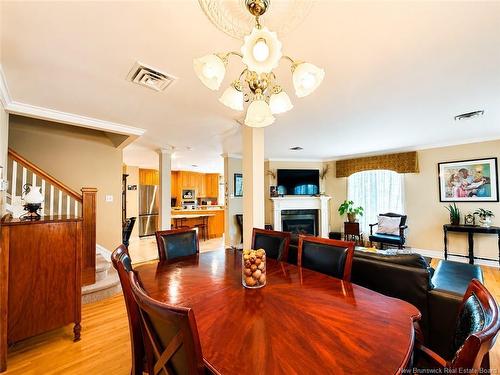 102 St George, Bathurst, NB - Indoor Photo Showing Dining Room With Fireplace
