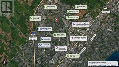Approximate property location. - 4145 Bonavista Crescent, Burlington, ON - Other
