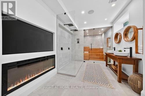 64 Ravina Crescent, Hamilton, ON - Indoor Photo Showing Other Room With Fireplace