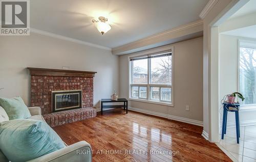 560 Chagall Court, Mississauga, ON - Indoor Photo Showing Living Room With Fireplace