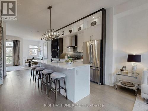 163 Lebovic Campus Drive, Vaughan, ON - Indoor Photo Showing Kitchen With Stainless Steel Kitchen With Upgraded Kitchen