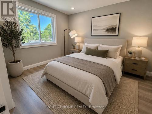 Virtually Staged - 24 - 7 Vale Carse Way, Toronto, ON - Indoor Photo Showing Bedroom