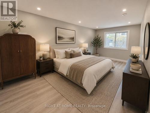 Virtually Staged - 24 - 7 Vale Carse Way, Toronto, ON - Indoor Photo Showing Bedroom