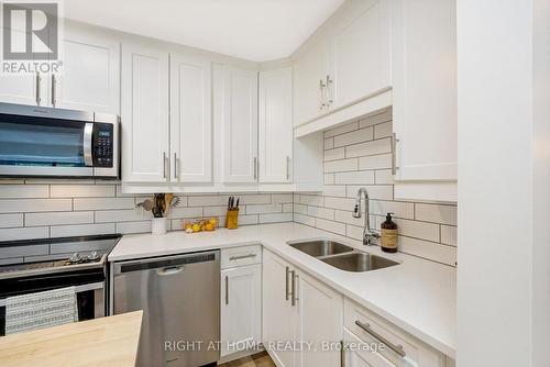 203 - 264 Alma Street, Guelph/Eramosa, ON - Indoor Photo Showing Kitchen With Double Sink