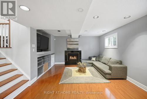 6415 Dunray Court, Mississauga, ON - Indoor Photo Showing Living Room With Fireplace