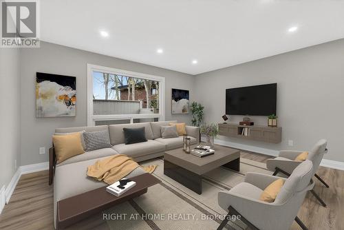 Virtually Staged - 65 Woodman Drive S, Hamilton, ON - Indoor Photo Showing Living Room