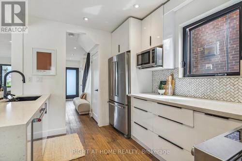141 O'Connor Drive, Toronto, ON - Indoor Photo Showing Kitchen With Upgraded Kitchen